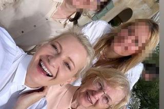 Małgorzata Kożuchowska z mamą i siostrami