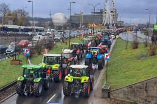 Tak wyglądał strajk rolników w Krakowie 20 lutego. Przez miasto przetoczyło się setki maszyn rolniczych [ZDJĘCIA, WIDEO]