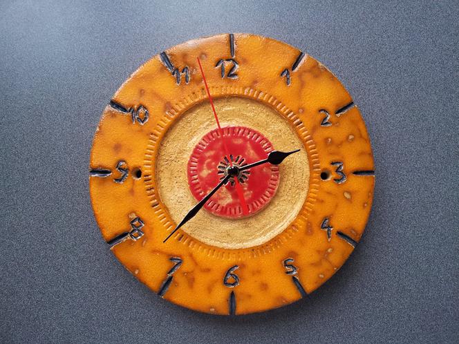 zegary ceramiczne własnoręcznie wykonane zdjecie nr 5