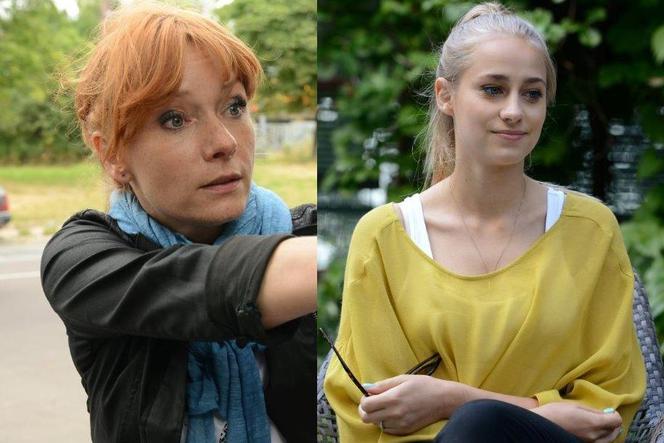 Komisarz Alex 4 sezon. Lucyna (Magdalena Walach), Monika (Julia Rosnowska)