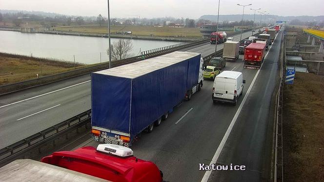 Potężny korek na autostradowej obwodnicy Krakowa