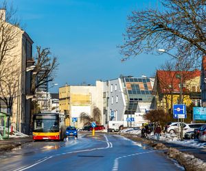 Przewrócony dom w Kielcach