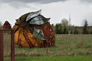 Wielka truskawka pod Warszawą