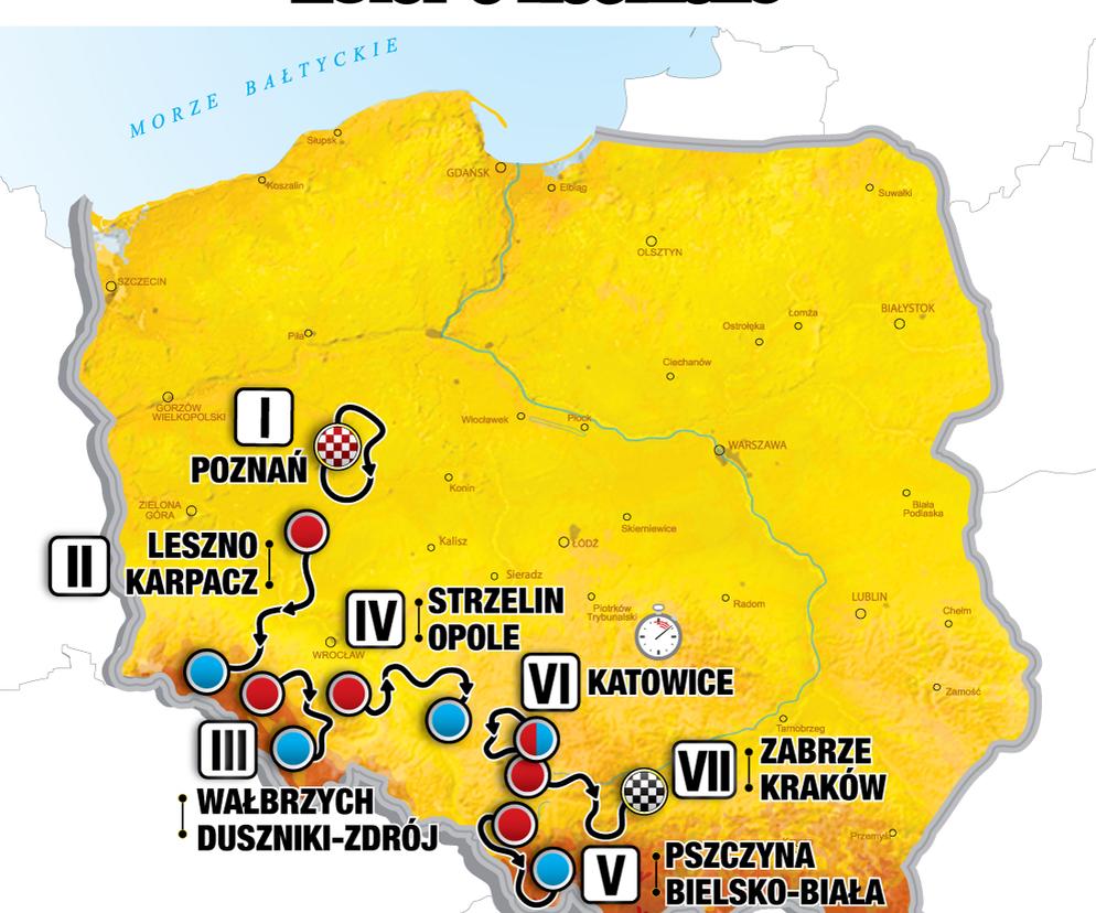 80. Tour De Pologne [29.07-04.08.2023]. Jak będzie przebiegać trasa wyścigu?