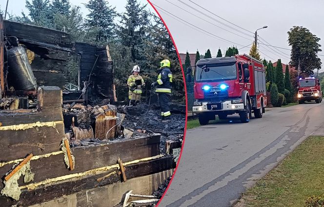 Tragiczny pożar drewnianego domu pod Terespolem. Nie żyje ojciec i syn