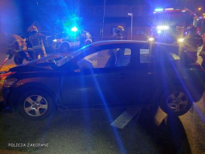 Białka Tatrzańska. Wypadek trzech aut. Zawinił kierowca porsche