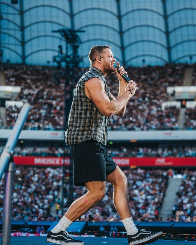 Koncert Imagine Dragons w Warszawie (18.07.2025). Organizatorem koncertu jest Live Nation, a patronem medialnym - Radio ESKA