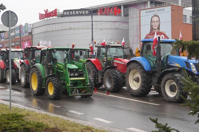 Protest rolników w Olsztynie 21 lutego. Co dzieje się w centrum?