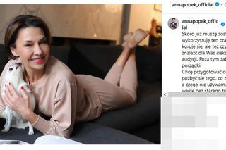 Tak wygląda chora Anna Popek