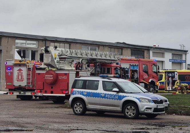 Zawalił się dach hali w Mławie