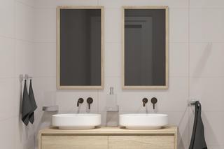 Dwie umywalki w łazience. Zobacz zdjęcia