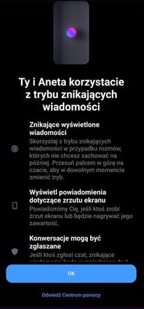 Messenger - powiadomienie zrzut ekranu