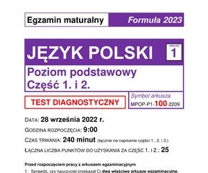 Matura próbna 2023: polski. Odpowiedzi i arkusze CKE [28.09.2022]