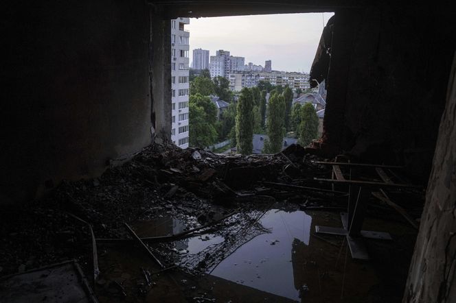 Wojna w Ukrainie. Bombardowanie Kijowa