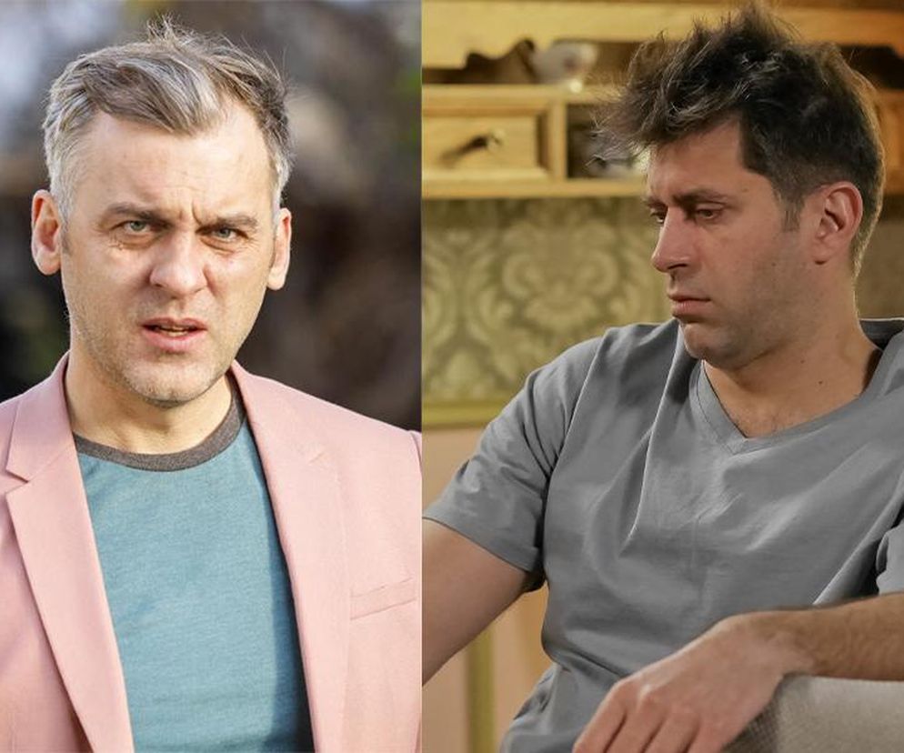 Pierwsza miłość. Kulas (Marcin Sztabiński), Olek (Krzysztof Wieszczek)