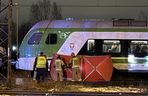 Śmiertelne potrącenie przez pociąg w Warszawie. Pieszy wtargnął pod rozpędzony skład. Zginął na miejscu