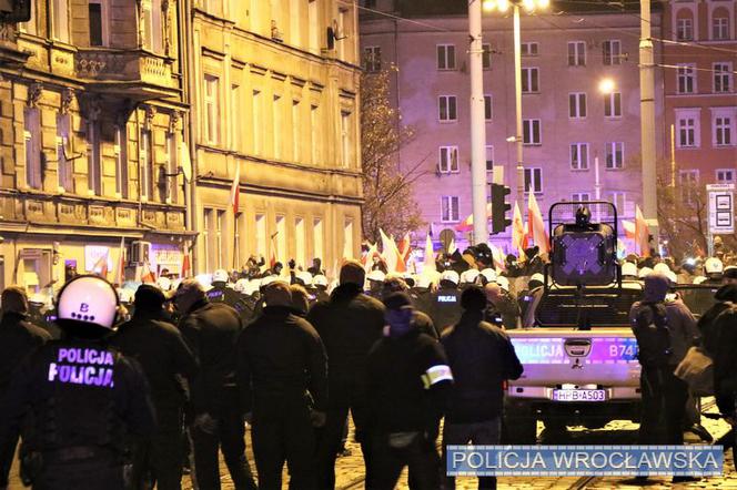 Marsz Niepodległości we Wrocławiu. 11 osób usłyszało zarzuty