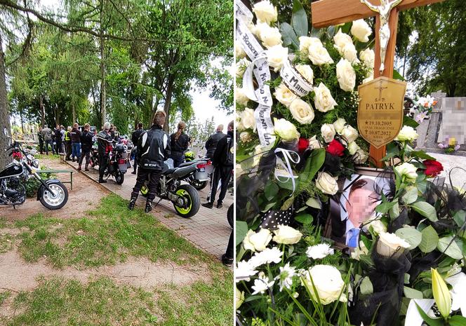 16-letni Patryk zginął na motorowerze. Jego grób utonął w kwiatach