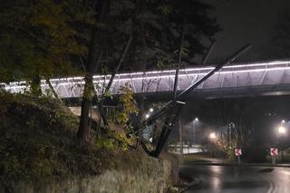 Kładka w Starym Sączu nad ul. Jana Pawła II