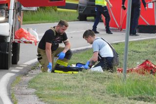 Wypadek na łuku drogi pod Warszawą. Zginął obywatel Ukrainy