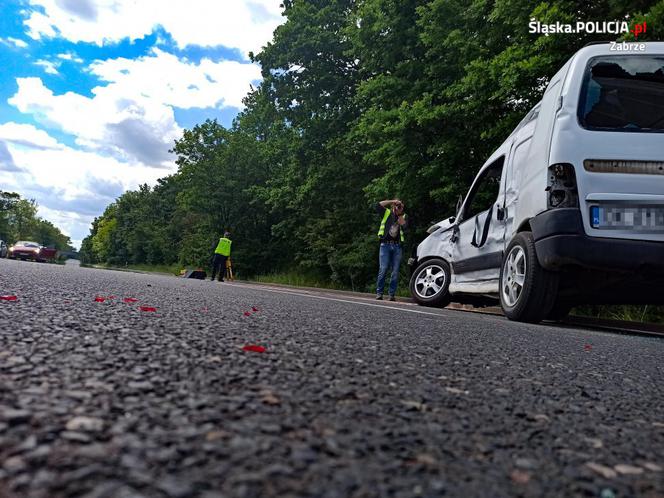Zabrze: Ranny z wypadku na DK88 zmarł w szpitalu. Obrażenia okazały się zbyt poważne 