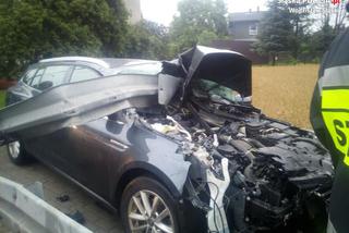 Radlin: Kierowca uderzył w barierki energochłonne
