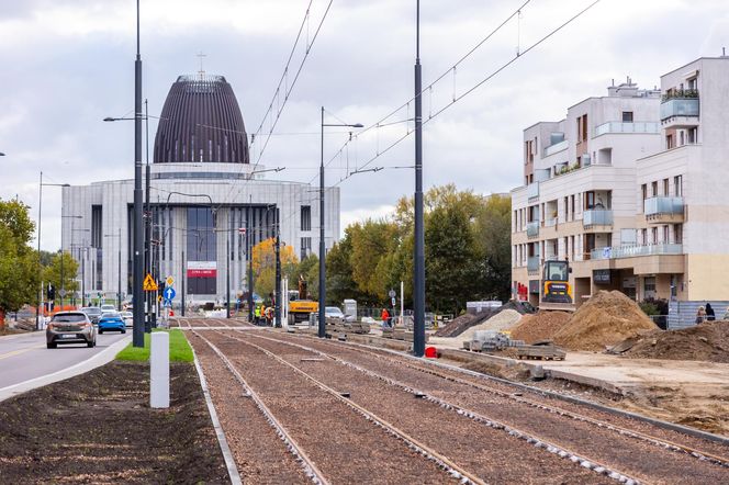 Budowa tramwaju do Wilanowa na kilka tygodni przed otwarciem