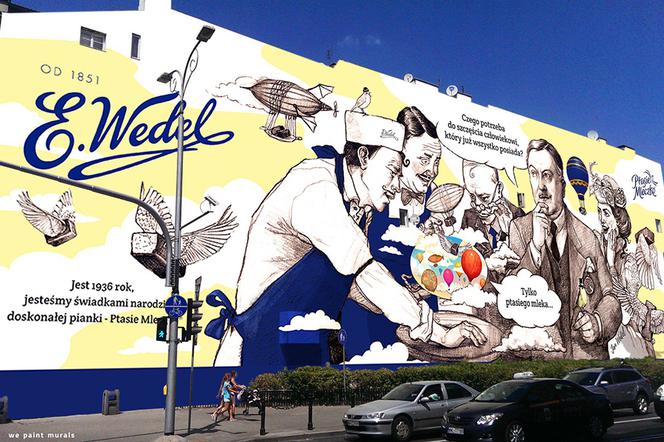 Mural reklamowy Wedel