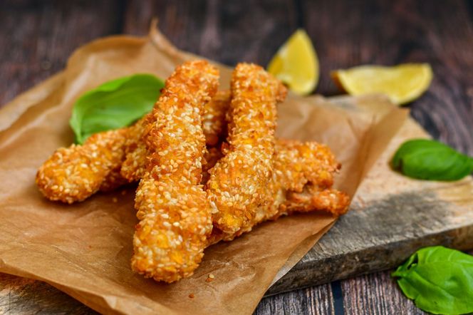 Stripsy w sezamowym panko