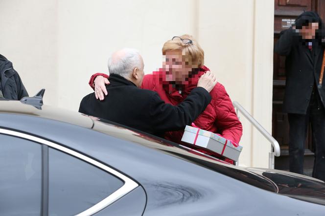 Jarosław Kaczyński na niedzielnej mszy