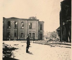 Białystok zniszczony po II wojnie światowej