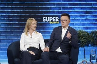 Szymon Hołownia z żoną, Urszulą Brzezińską-Hołownią