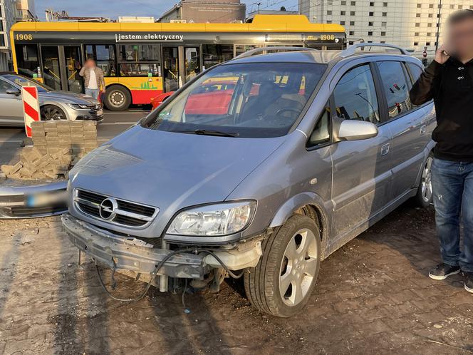 Luksusowe lamborghini roztrzaskane w centrum Warszawy