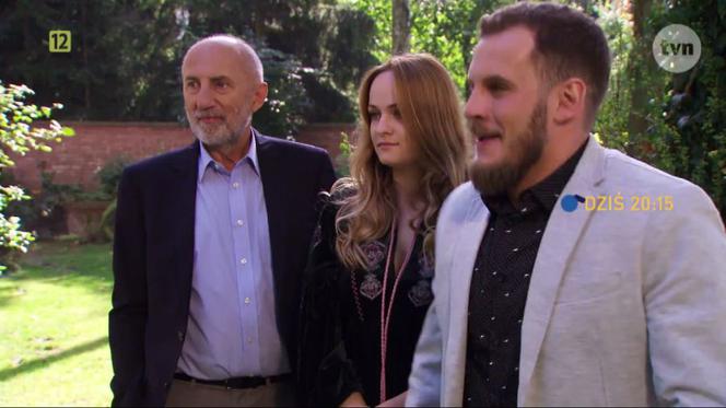 Na Wspólnej, odcinek 2776. Sandra (Michalina Robakiewicz), Miłosz (Maciej Piasny), Glinka (Igor Michalski)