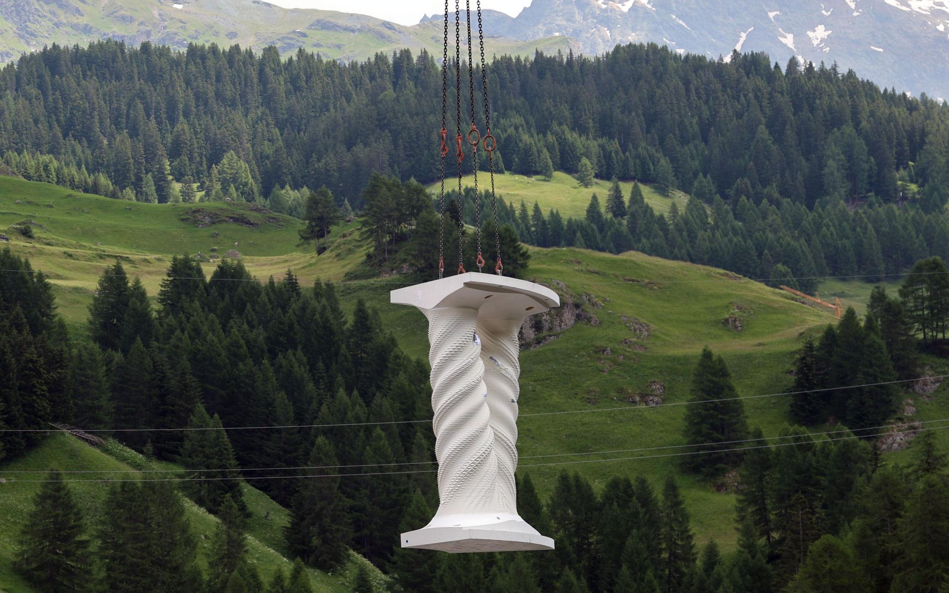 White Tower - ETH Zurich, 3D printed tower