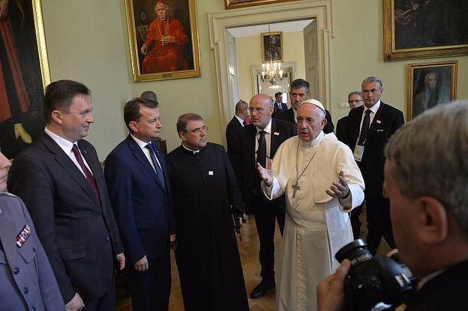 Jedyna wizyta papieża Franciszka w Polsce. Odwiedził Kraków, Częstochowę i Oświęcim