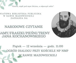 Narodowe Czytanie w Ogrodzie Dialogu w Rawie Mazowieckiej