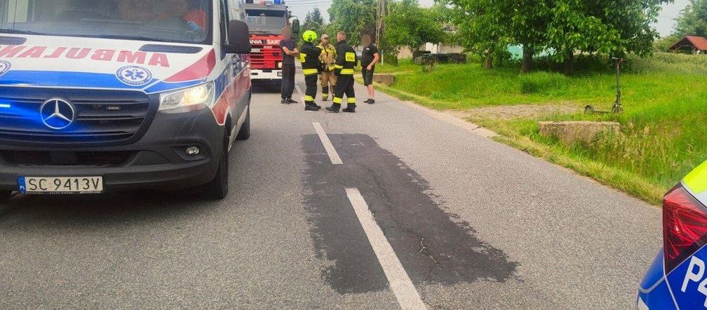 Groźny wypadek w Śląskiem. 13-latka straciła panowanie nad hulajnogą