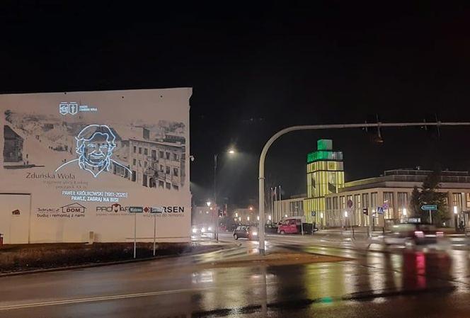 Podobizna aktora na jednej z kamienic