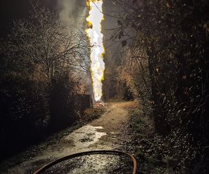 Potężny wyciek gazu w Krakowie. Ogromny słup ognia poderwał mieszkańców na nogi!