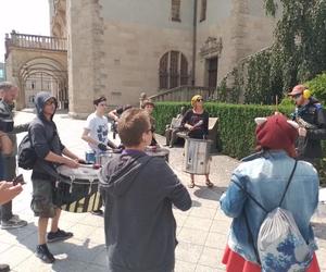 Protest studentów przed rektoratem UAM