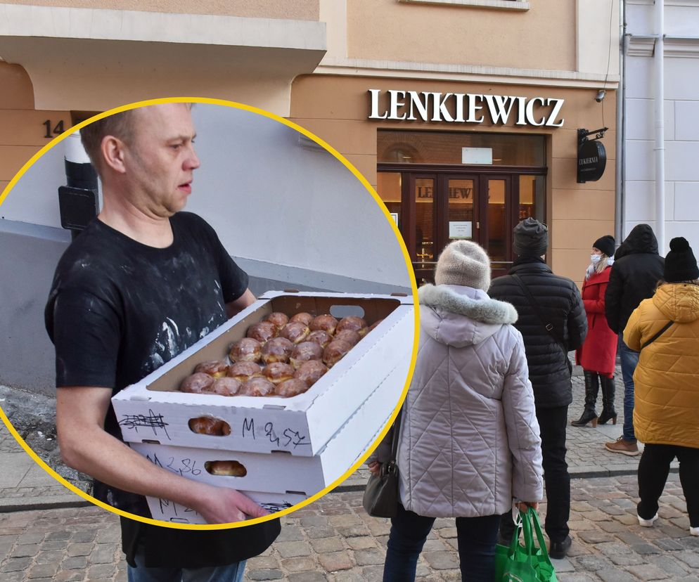 Pierwsze kolejki po najlepsze pączki w Toruniu