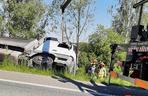 Śmiertelny wypadek pod Bochnią. Nie żyje kierowca ciężarówki