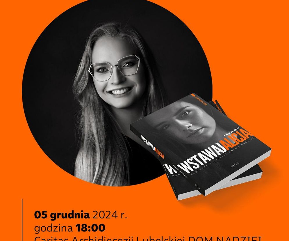 Spotkanie autorskie z Dorotą Chęć – autorką książki „Wstawaj, Alicja”