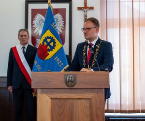 Zaprzysiężenie nowego prezydenta Zabrza. Kamil Żbikowski złożył ślubowanie i zwrócił się do mieszkańców