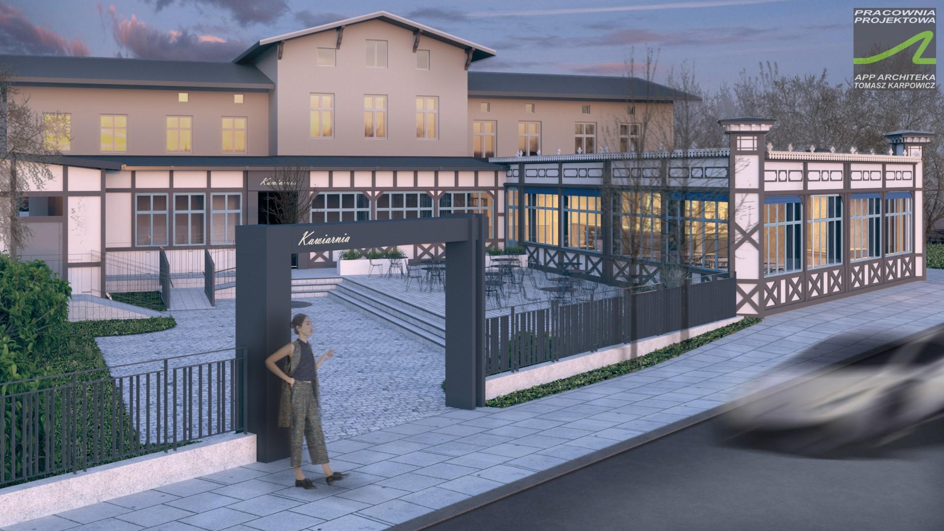 Budynek dawnej kawiarni przy al. Zwycięstwa 43a w Gdańsku