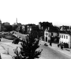 Białystok zniszczony po II wojnie światowej