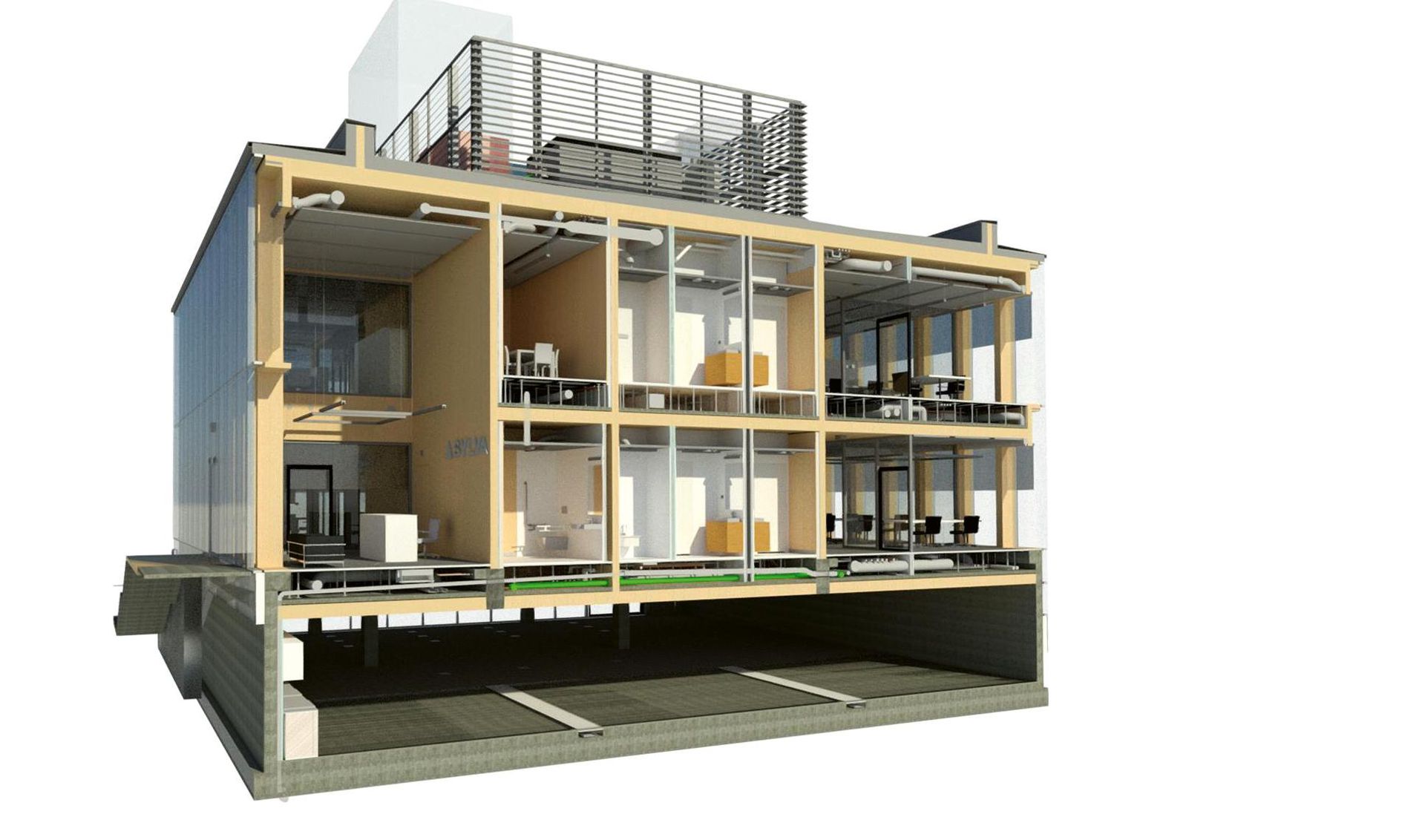 Drewniany biurowiec w Wielu