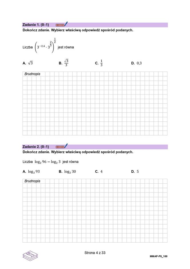 Matura próbna z matematyki 2023 - arkusz CKE