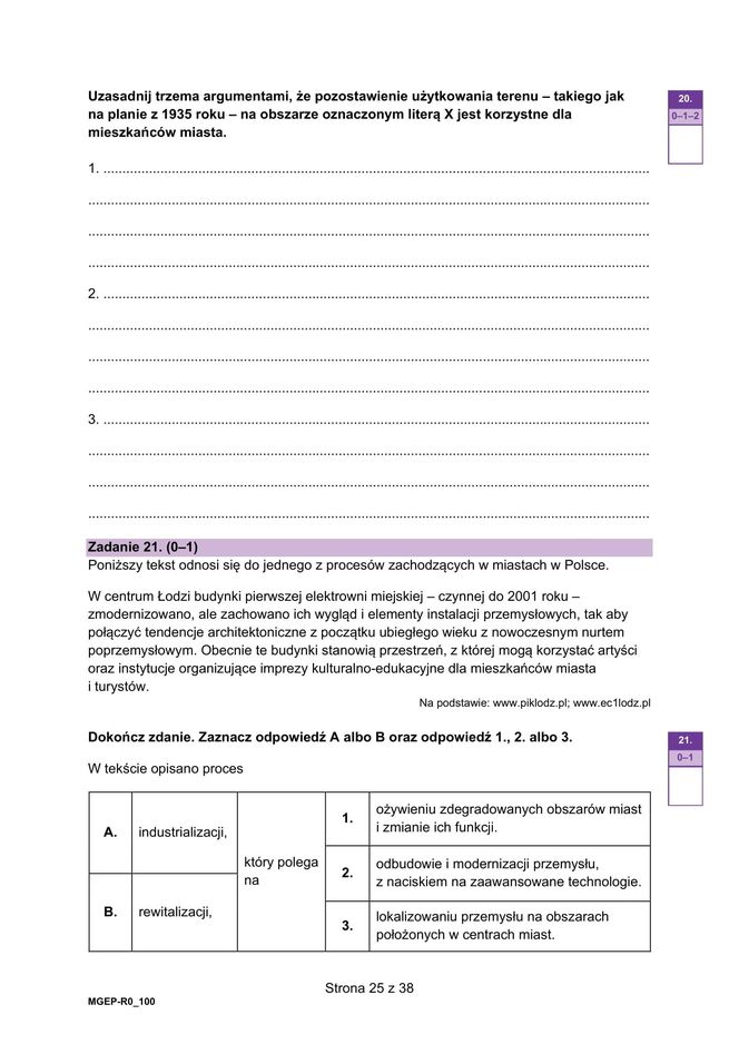 Matura 2025 geografia - arkusz CKE 15.05.2025 - Formuła 2023